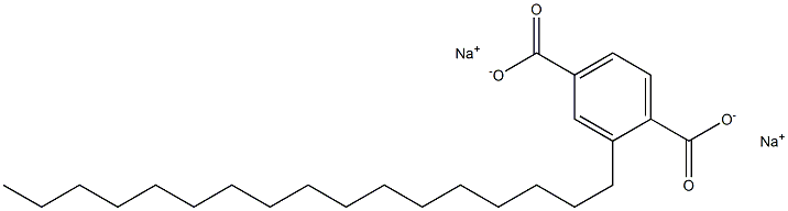 2-Heptadecylterephthalic acid disodium salt 结构式