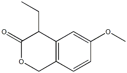 4-Ethyl-6-methoxyisochroman-3-one 结构式