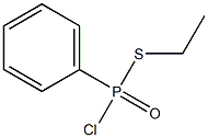 Phenylphosphonochloridothioic acid S-ethyl ester 结构式