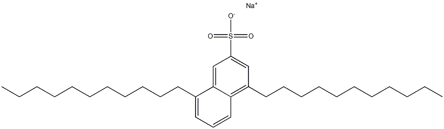 4,8-Diundecyl-2-naphthalenesulfonic acid sodium salt 结构式