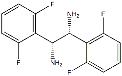 (1R,2R)-1,2-Bis(2,6-difluorophenyl)ethane-1,2-diamine 结构式