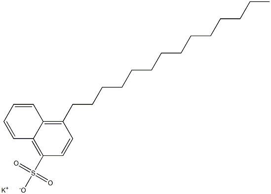 4-Tetradecyl-1-naphthalenesulfonic acid potassium salt 结构式