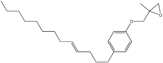 4-(4-Tridecenyl)phenyl 2-methylglycidyl ether 结构式