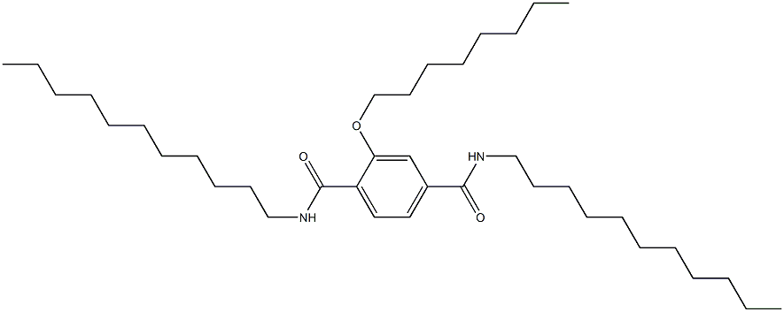 2-(Octyloxy)-N,N'-diundecylterephthalamide 结构式