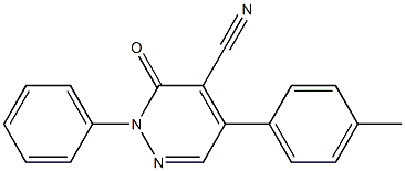 5-(4-Methylphenyl)-3-oxo-2-phenyl-2,3-dihydropyridazine-4-carbonitrile 结构式