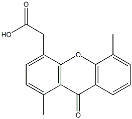 1,5-Dimethyl-9-oxo-9H-xanthene-4-acetic acid 结构式