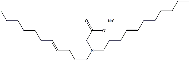 N,N-Di(4-undecenyl)glycine sodium salt 结构式