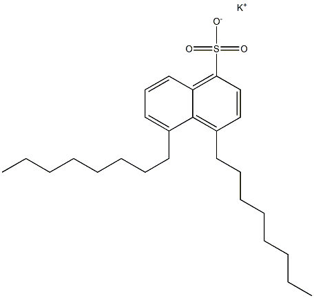 4,5-Dioctyl-1-naphthalenesulfonic acid potassium salt 结构式