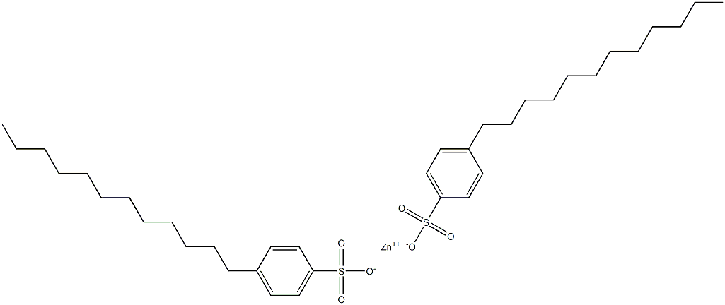 Bis(4-dodecylbenzenesulfonic acid)zinc salt 结构式