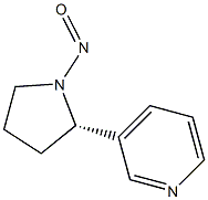 (2S)-1-Nitroso-2-(3-pyridinyl)pyrrolidine 结构式