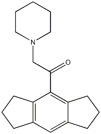 4-(Piperidinoacetyl)-1,2,3,5,6,7-hexahydro-s-indacene 结构式