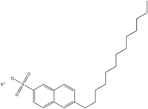 6-Tridecyl-2-naphthalenesulfonic acid potassium salt 结构式