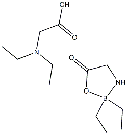 2,2-Diethyl-4H-[1,3,2]oxazaborol-5-one Diethyl-glycinat 结构式