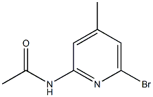 N-(6-Bromo-4-methyl-pyridin-2-yl)-acetamide 结构式