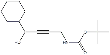 (4-Cyclohexyl-4-hydroxy-but-2-ynyl)-carbamic acid tert-butyl ester 结构式