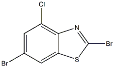 4-CHLORO-2,6-DIBROMOBENZOTHIAZOLE 结构式