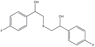 1-(4-FLUORO-PHENYL)-2-[2-(4-FLUORO-PHENYL)-2-HYDROXY-ETHYLSULFANYL]-ETHANOL 结构式