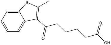 6-(2-METHYL-BENZO[B]THIOPHEN-3-YL)-6-OXO-HEXANOIC ACID 结构式