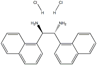 (R,R)-1,2-二(1-萘基)-1,2-乙二胺二盐酸盐,95%,E 结构式