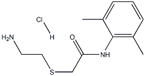 2-[(2-aminoethyl)thio]-N-(2,6-dimethylphenyl)acetamide hydrochloride 结构式