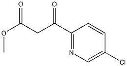 BETA-OXO-5-CHLORO-2-PYRIDINEPROPANOIC ACID METHYL ESTER 结构式