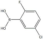 2-氟-5-氯苯硼酸 结构式