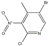 2-氯-3-硝基-4-甲基-5-溴吡啶 结构式