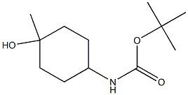 tert-butyl (1R,4R)-4-hydroxy-4-methylcyclohexylcarbamate 结构式