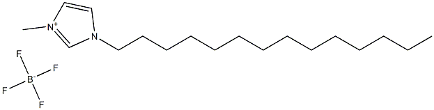 1-十四烷基-3-甲基咪唑四氟硼酸盐 结构式