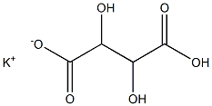 DL-酒石酸氢钾 结构式