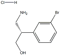 (S)-3-(3-bromophenyl)-beta-alaninolhydrochloride 结构式