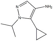 5-Cyclopropyl-1-isopropyl-1H-pyrazol-4-ylamine 结构式