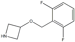 3-[(2,6-Difluorobenzyl)oxy]azetidine 结构式