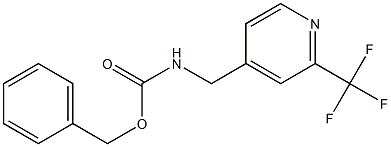 benzyl ((2-(trifluoromethyl)pyridin-4-yl)methyl)carbamate 结构式