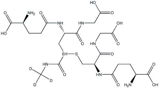 S-(N-Methyl-d3-carbamoyl)glutathione 结构式