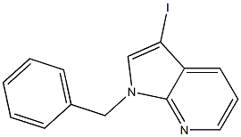 1-Benzyl-3-iodo-1H-pyrrolo[2,3-b]pyridine 结构式