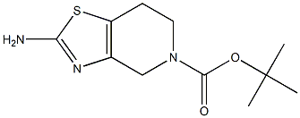 2-Amino-6,7-dihydro-4H-thiazolo[4,5-c]pyridine-5-carboxylic acid tert-butyl ester 结构式