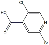 2-Bromo-5-chloro-4-pyridinecarboxylic acid 结构式