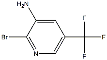 3-Amino-2-bromo-5-(trifluoromethyl)pyridine 结构式