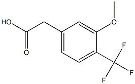 3-甲氧基-4-三氟甲基苯乙酸 结构式