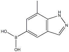 7-methyl-1H-indazol-5-yl-5-boronic acid 结构式