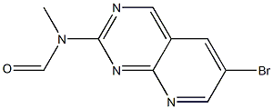 N-(6-bromopyrido[2,3-d]pyrimidin-2-yl)-N-methylformamide 结构式