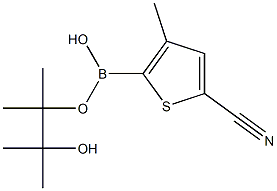 5-Cyano-3-Methylthiophene-2-boronic acid pinacol ester 结构式