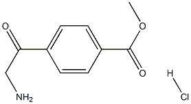 4-(2-氨基乙酰基)苯甲酸甲酯盐酸盐 结构式