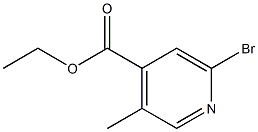 6-Bromo-3-methylpyridine-4-carboxylic acid ethyl ester 结构式