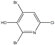 2,4-Dibromo-6-Chloro-3-hydroxypyridine 结构式