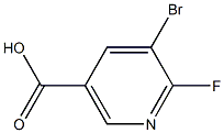 5-bromo-6-fluoro-nicotinic acid 结构式