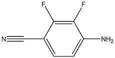 4-氨基-2,3-二氟苯腈 结构式
