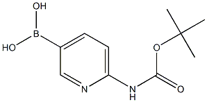 6-(BOC-氨基)吡啶-3-硼酸 结构式