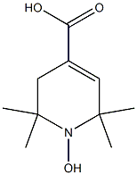 1-hydroxy-2,2,6,6-tetramethyl-1,2,3,6-tetrahydropyridine-4-carboxylic acid 结构式